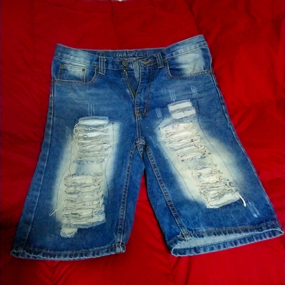 Denim shorts